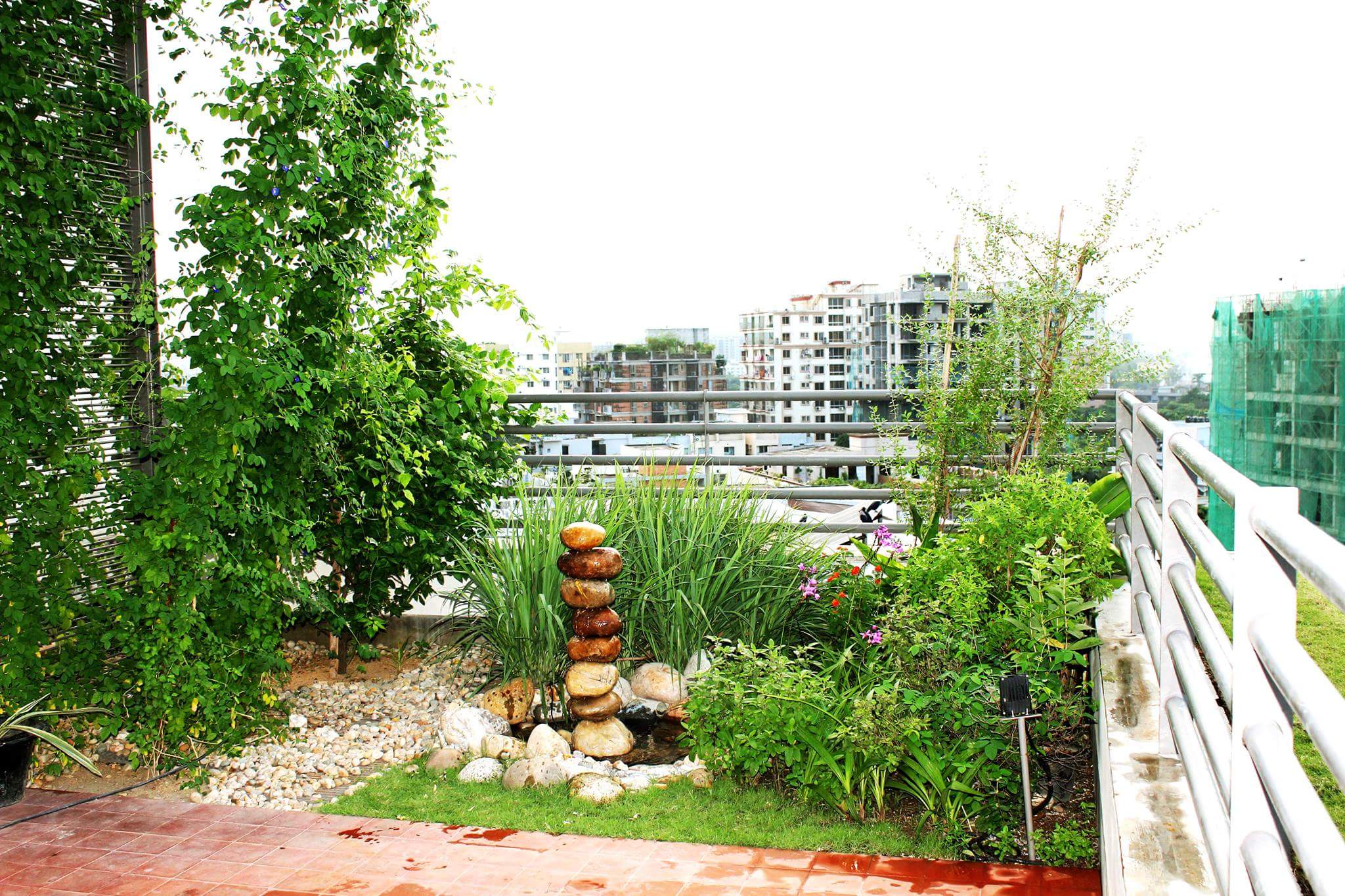 Roof Top Landscape At Banani Bay,Dhaka